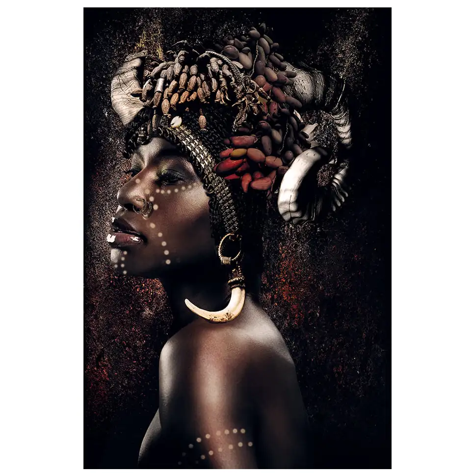 Artwood, Vægdekoration Queen Of Africa 80x120 cm Artwood
