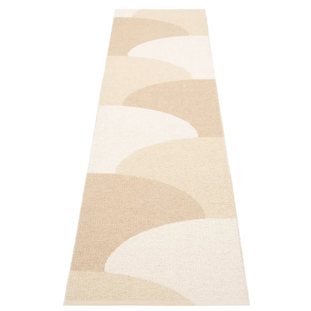 Pappelina, Hill tæppe Vanilla/Beige/Cream 70 x 270cm