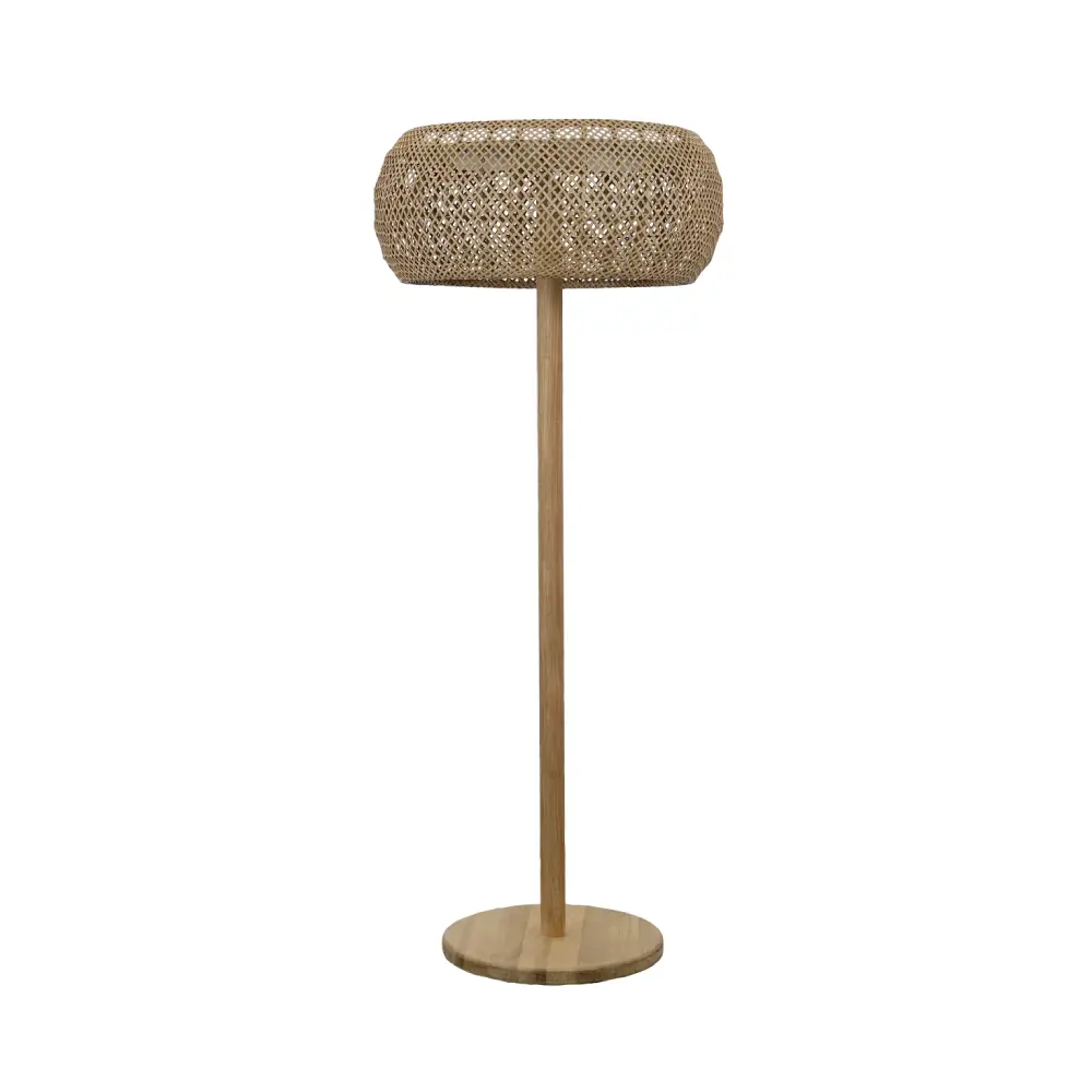 Cane-line, Illusion Glow gulvlampe m/natural Weave Teak