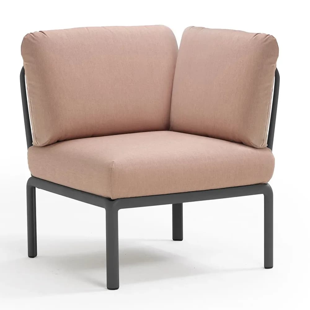 Nardi, Komodo horndel Antracite - Rosa Quarzo