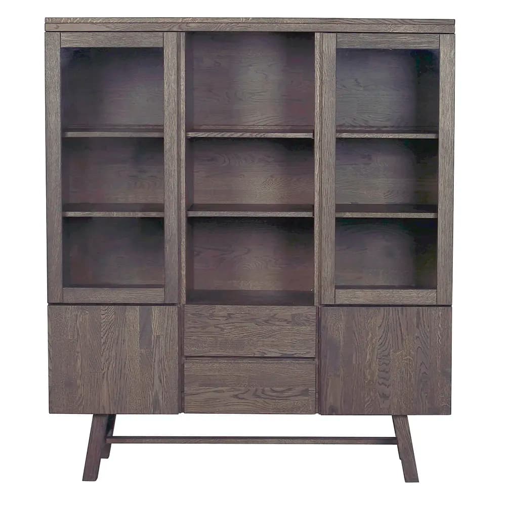 Rowico Home, Brooklyn skab 130 cm mørkebrun eg