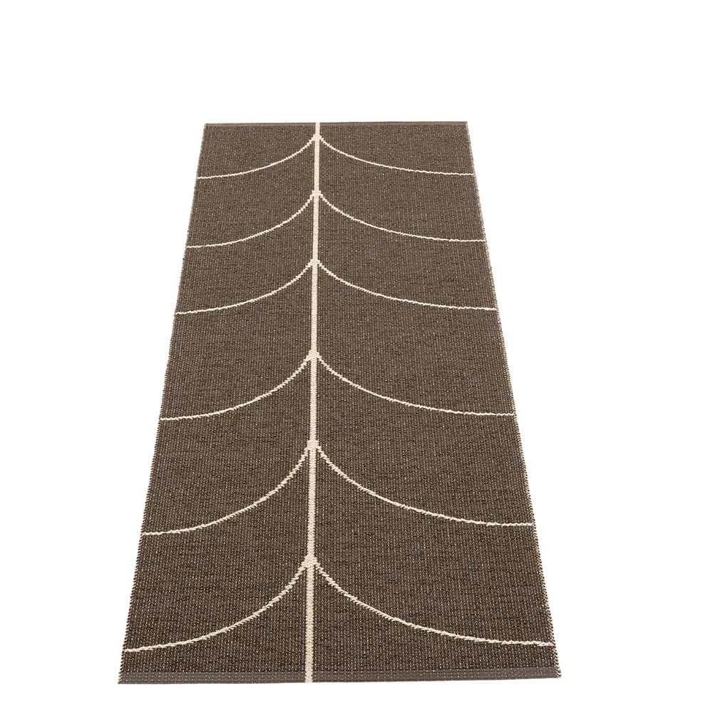 Pappelina, Vævet Tæppe Leif Dark Brown 70x180 cm
