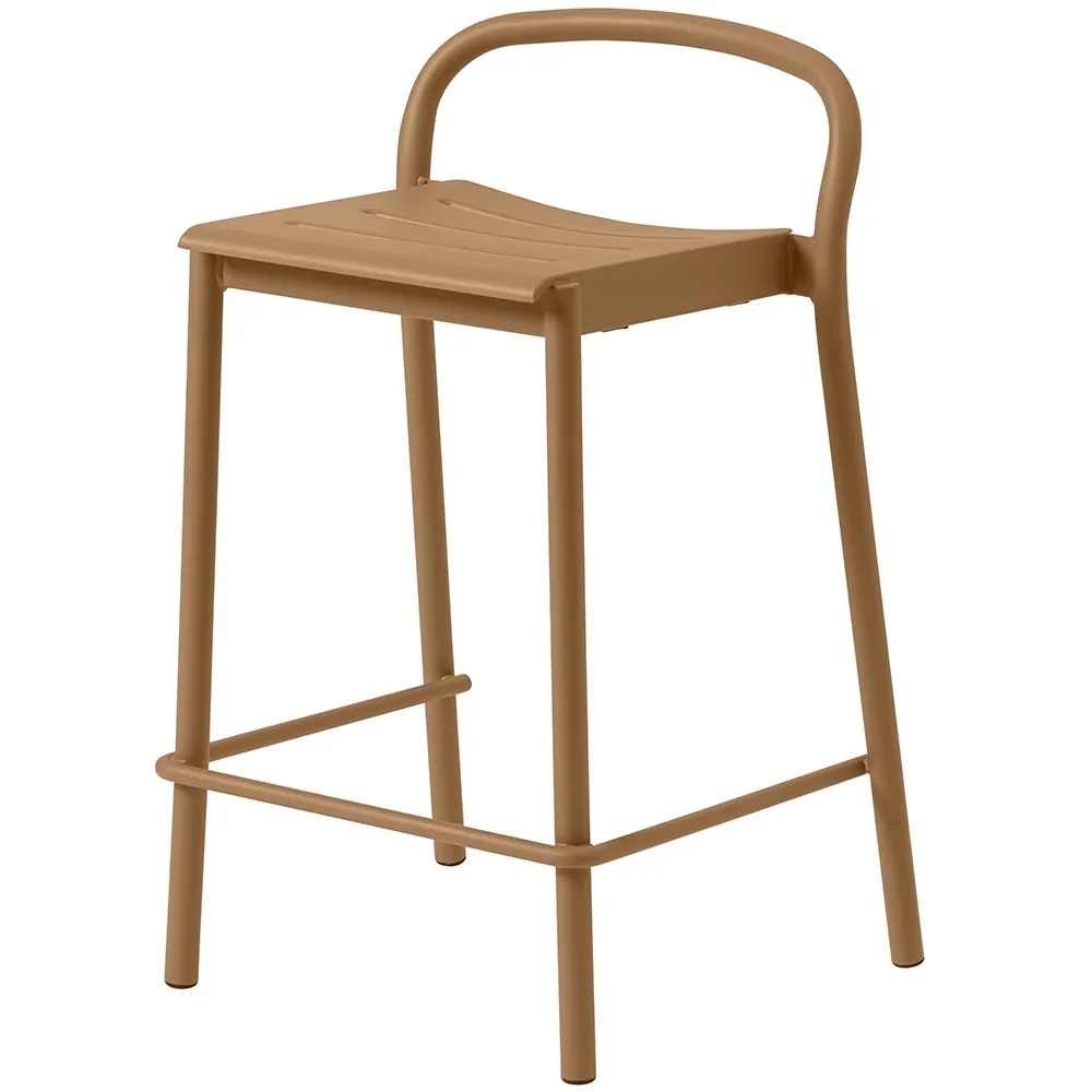Muuto, Linear Steel Lav barstol Burnt Orange