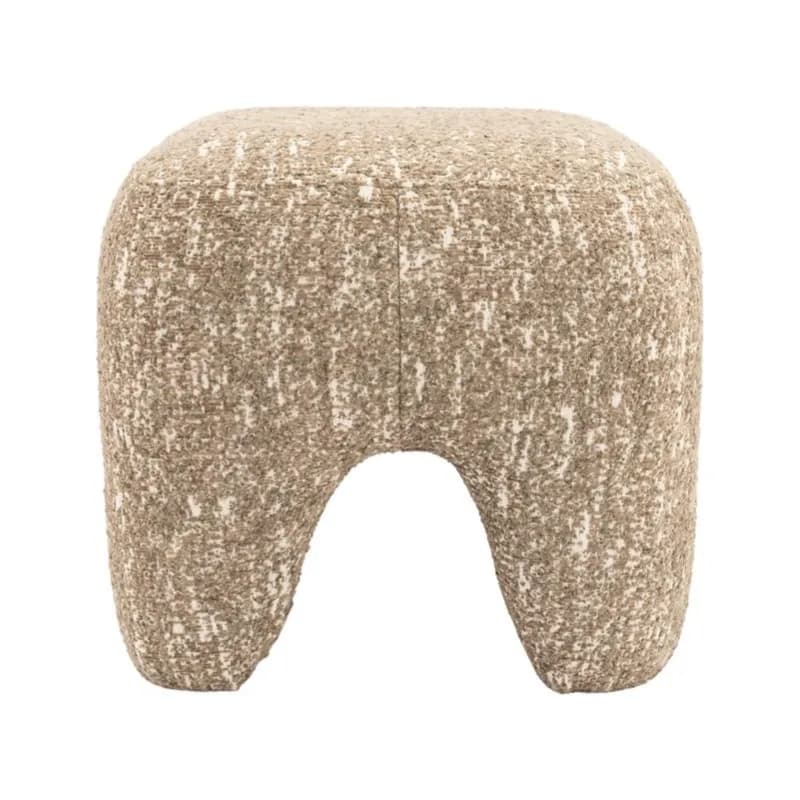 By-Boo, Bayo skammel 46x46x43 cm polyester taupe