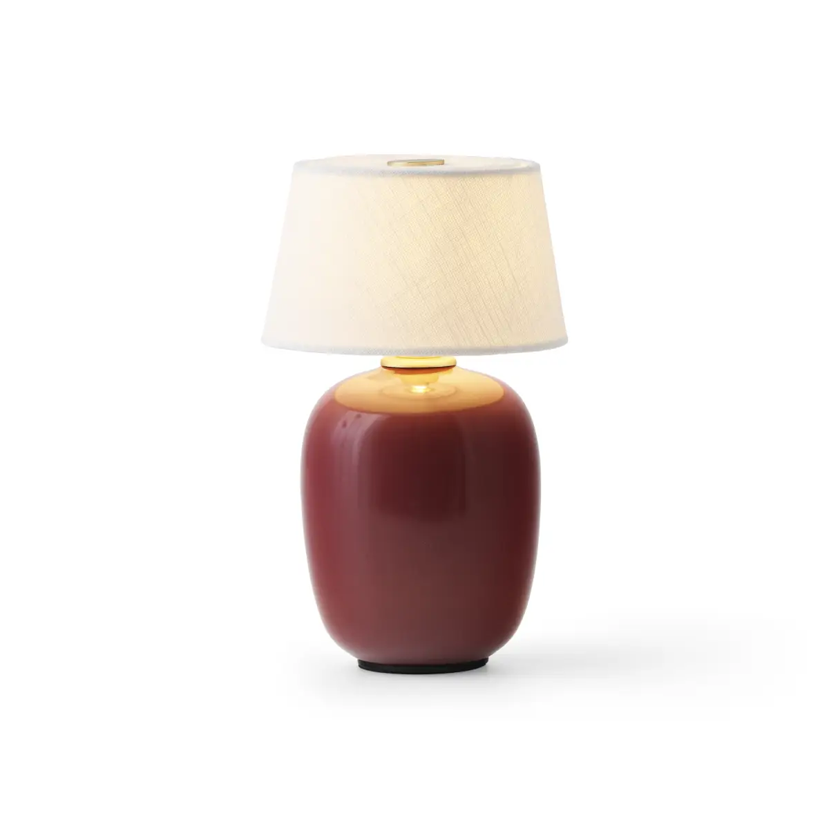 Audo Copenhagen - Torso batteridrevet bordlampe, rød, 20 cm, USB Audo