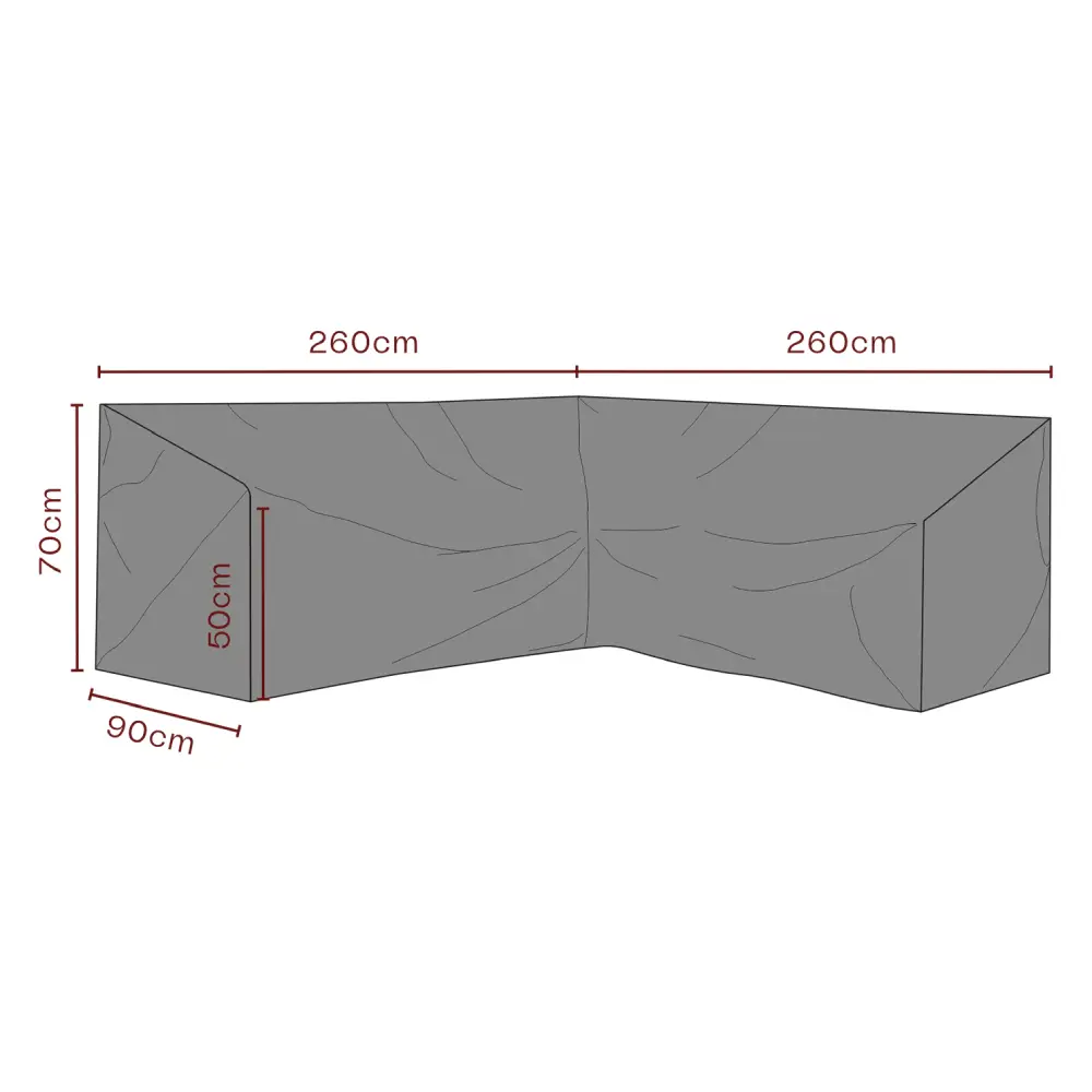 Brafab, Møbelbeskyttelse Hjørnesofa 260/260x70x90 cm waterproof