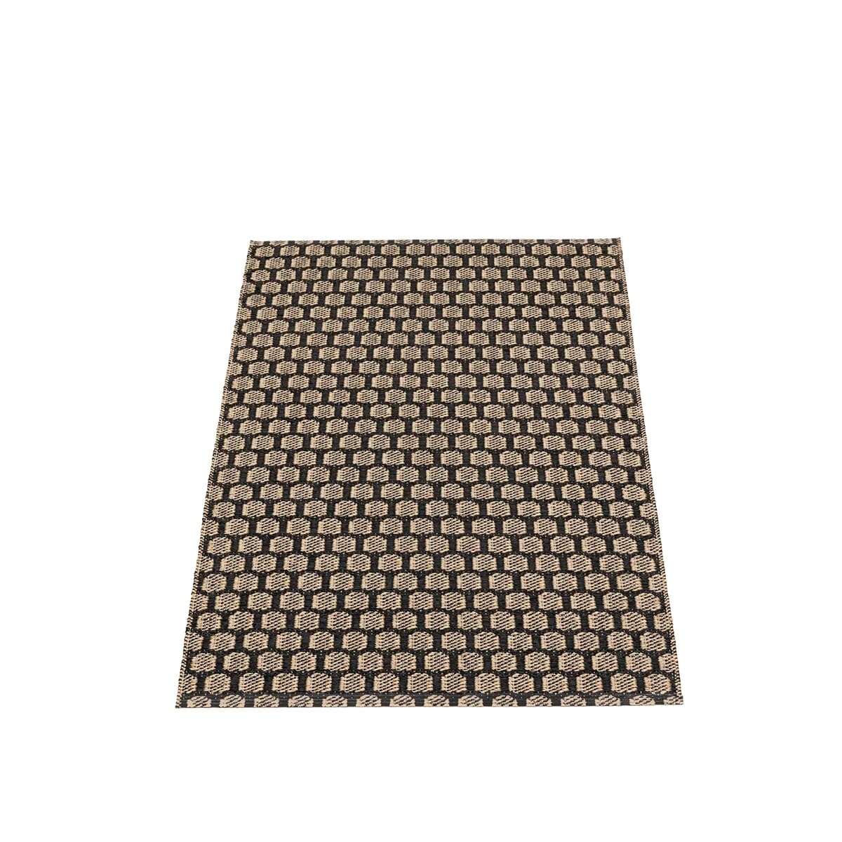 Pappelina, Vendbar Plastmåtte MIMI Black/Beige 70x120 cm