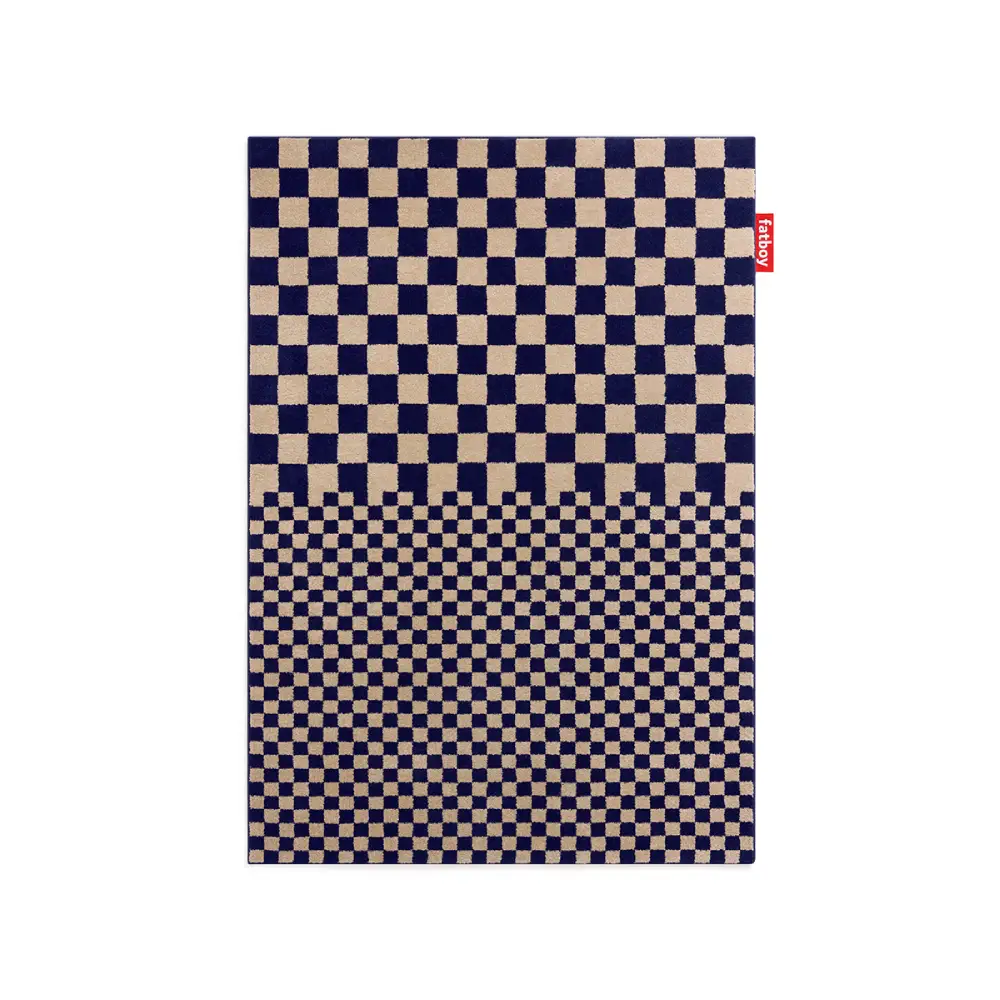 Fatboy, Tæppe petit square affair blue-beige