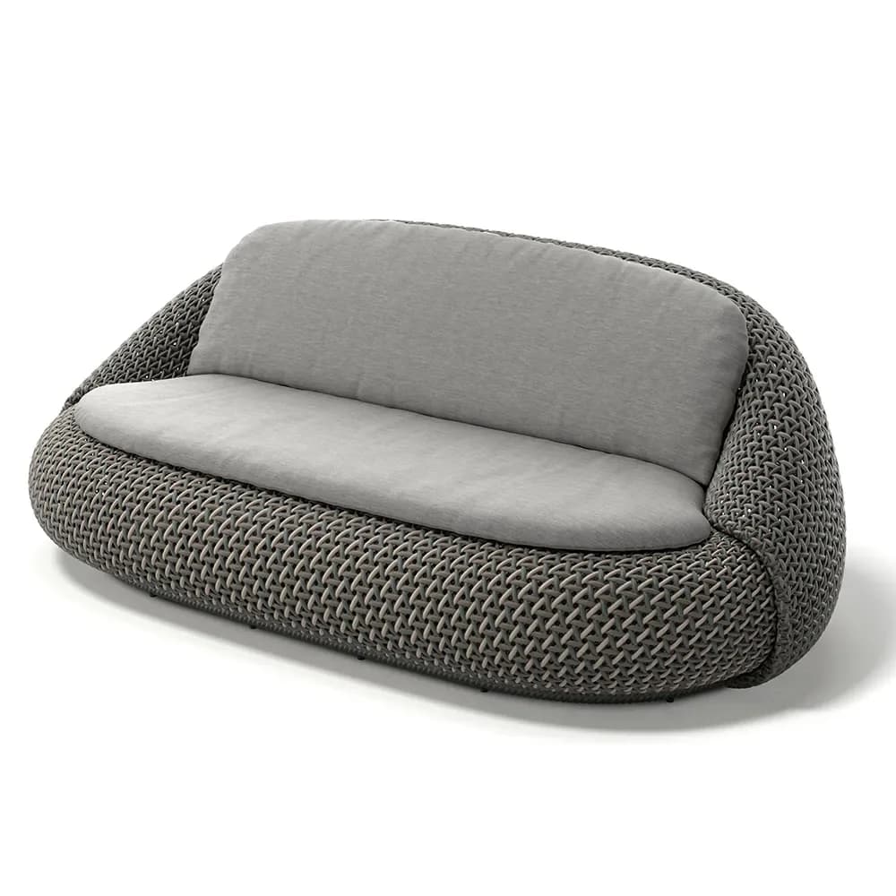 Dedon, ATOLO 2-personers sofa C3E verdraut onyx 0228 pine silver 0229