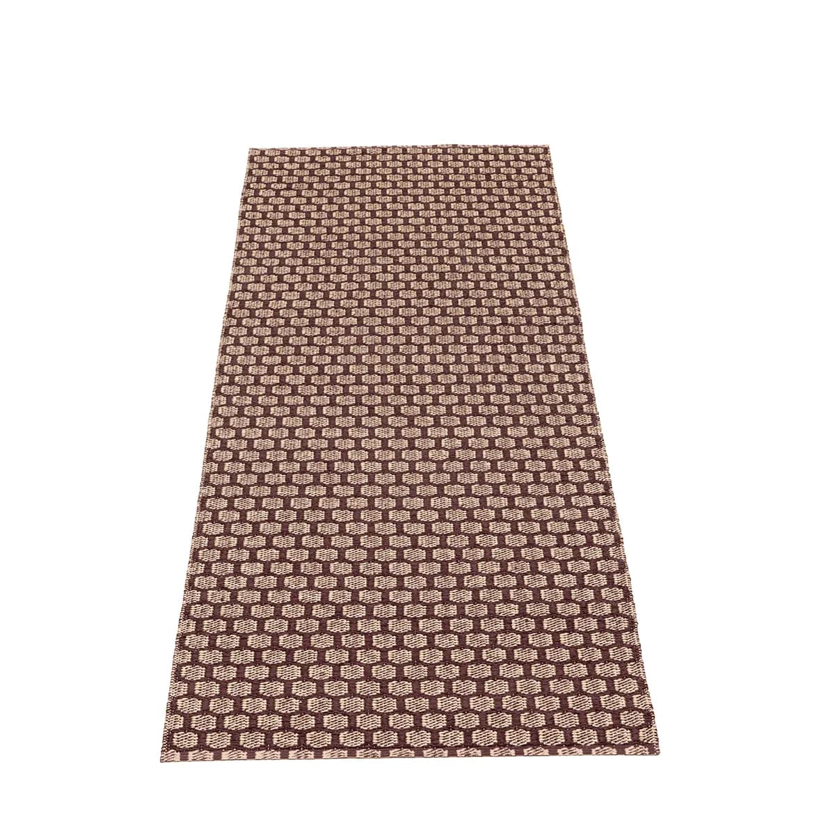Pappelina, Vendbar Plastmåtte MIMI Burgundy/Cream 70x300 cm