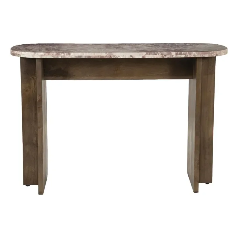 By-Boo, Console table Haussmann 120x45x80 cm Mangotræ & Marmor Pink