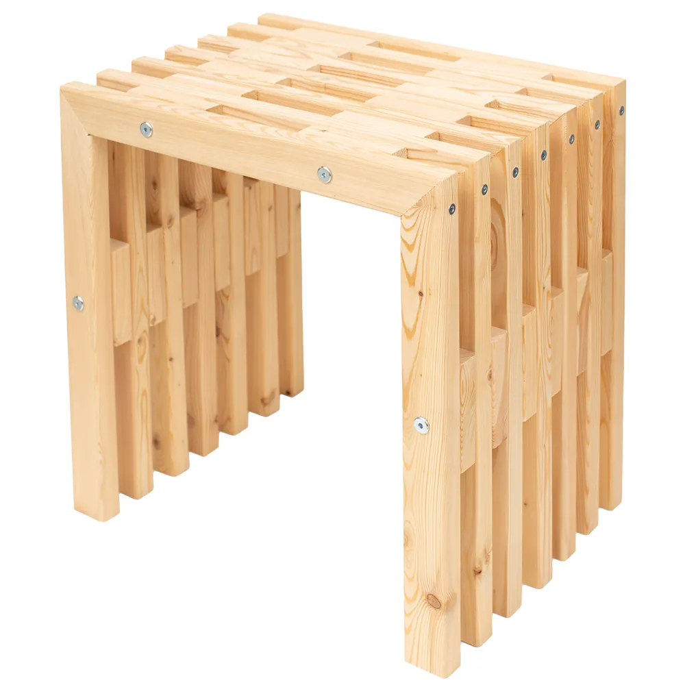 Hillerstorp, D-bænk 45 cm lærketræ