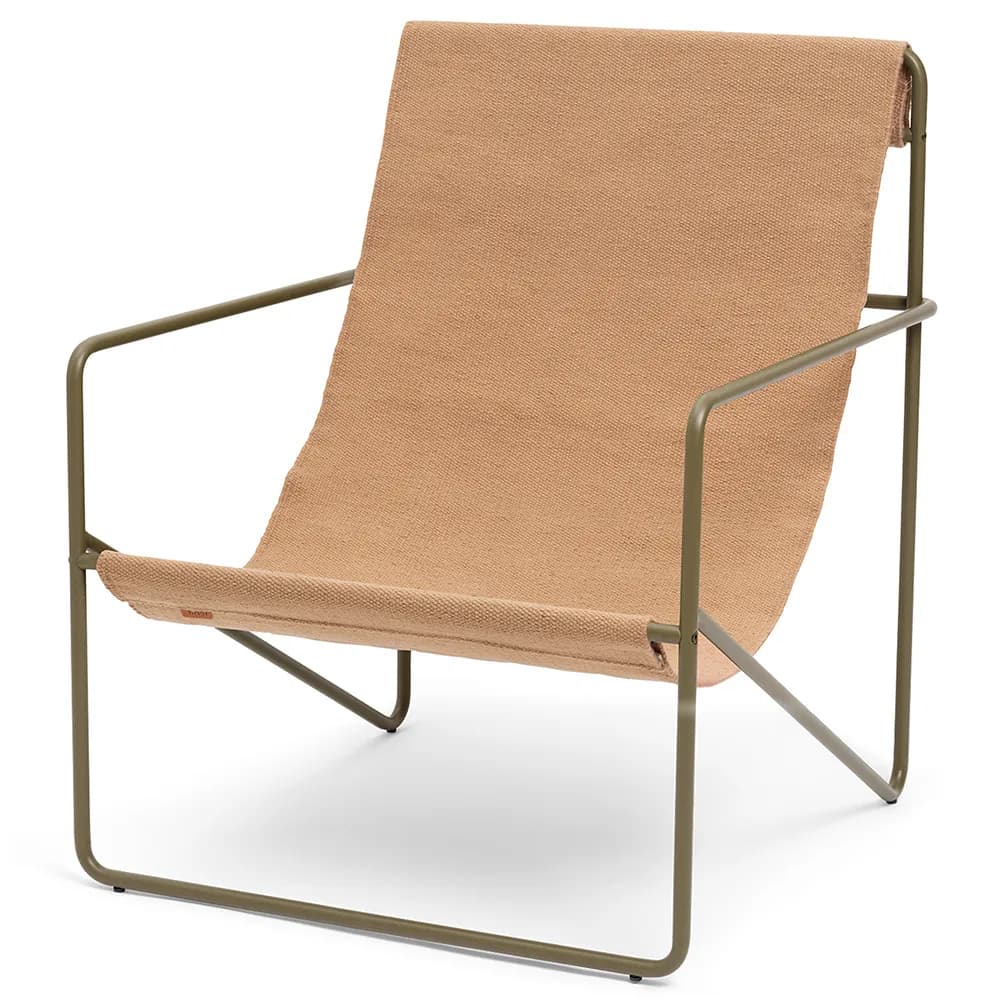 Ferm Living, Desert Lounge Lænestol Olive/Sand