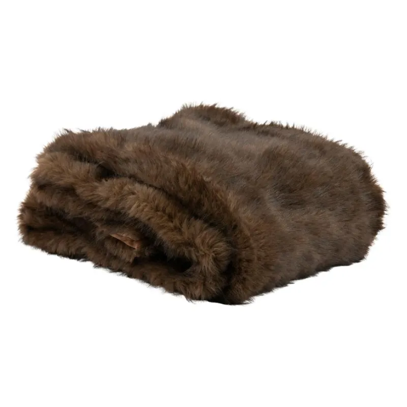 By-Boo, Foxy Fox Plaid 170x130 cm Polyester dark brown