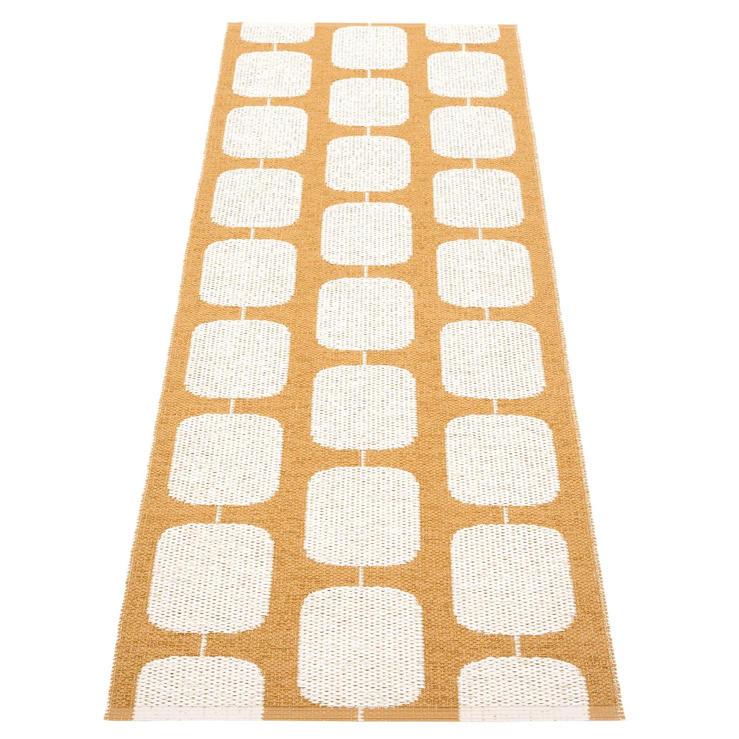 Pappelina, tæppe 70x200 cm stone / ochre / vanilla