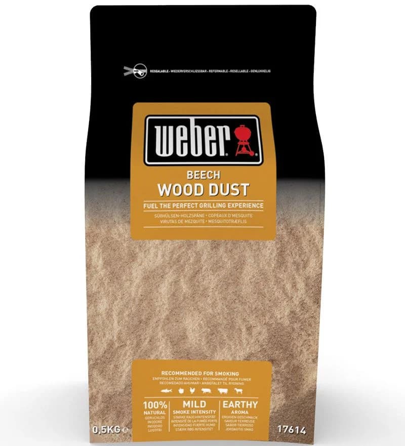 Weber, Weber Røgspåner Bøg Koldrøgning 0,5 kg Weber