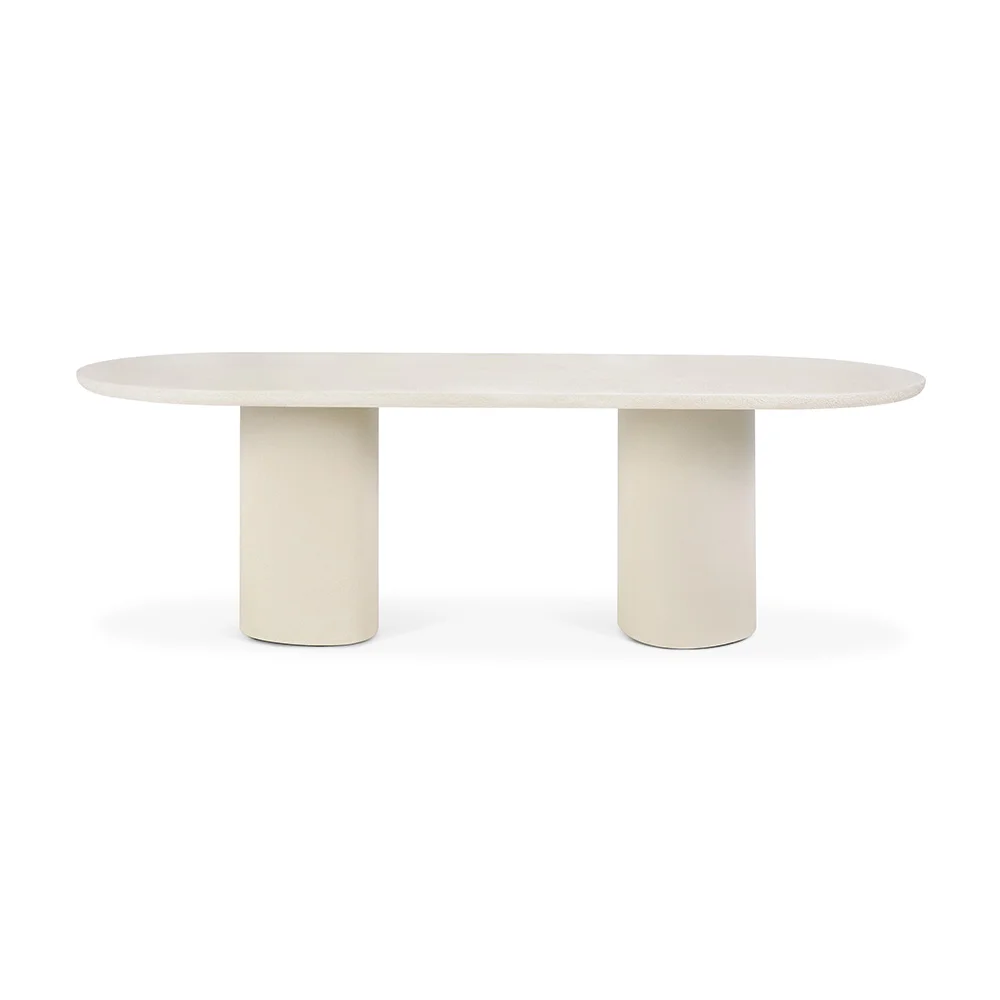Ethnicraft Elements Oblong spisebord Off white