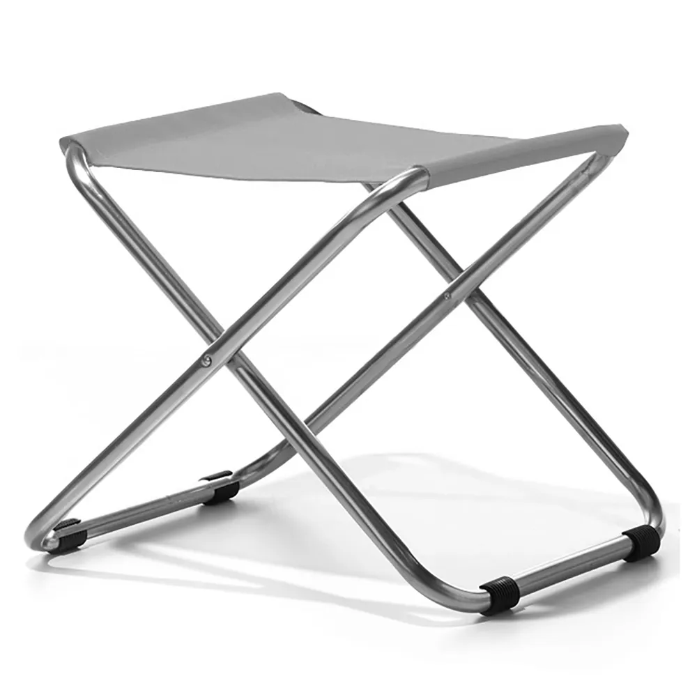 Fiam, Chico fodskammel white/grey aluminium/textilene