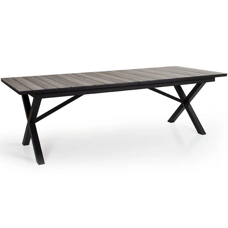 Brafab, Hillmond udtræksbord 100x238-297 cm sort/natur