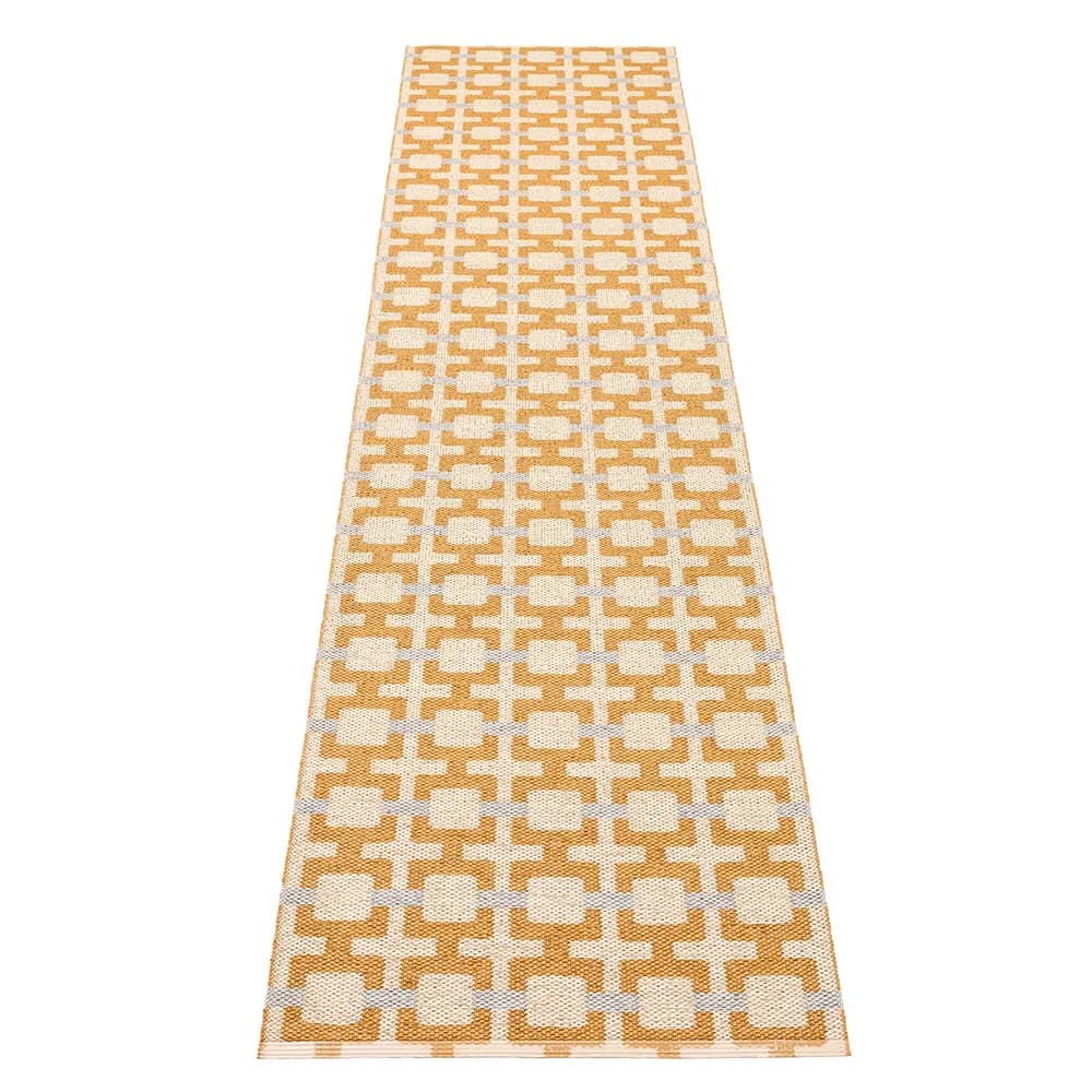 Pappelina, Tom tæppe Ochre/Cream/Sage 70 x 300 cm