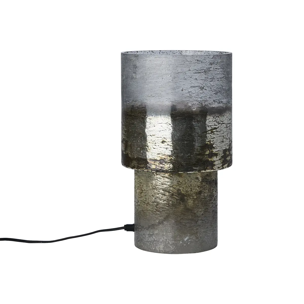 Affari of Sweden, Bordlampe i glas Eldor Sølv 35 cm