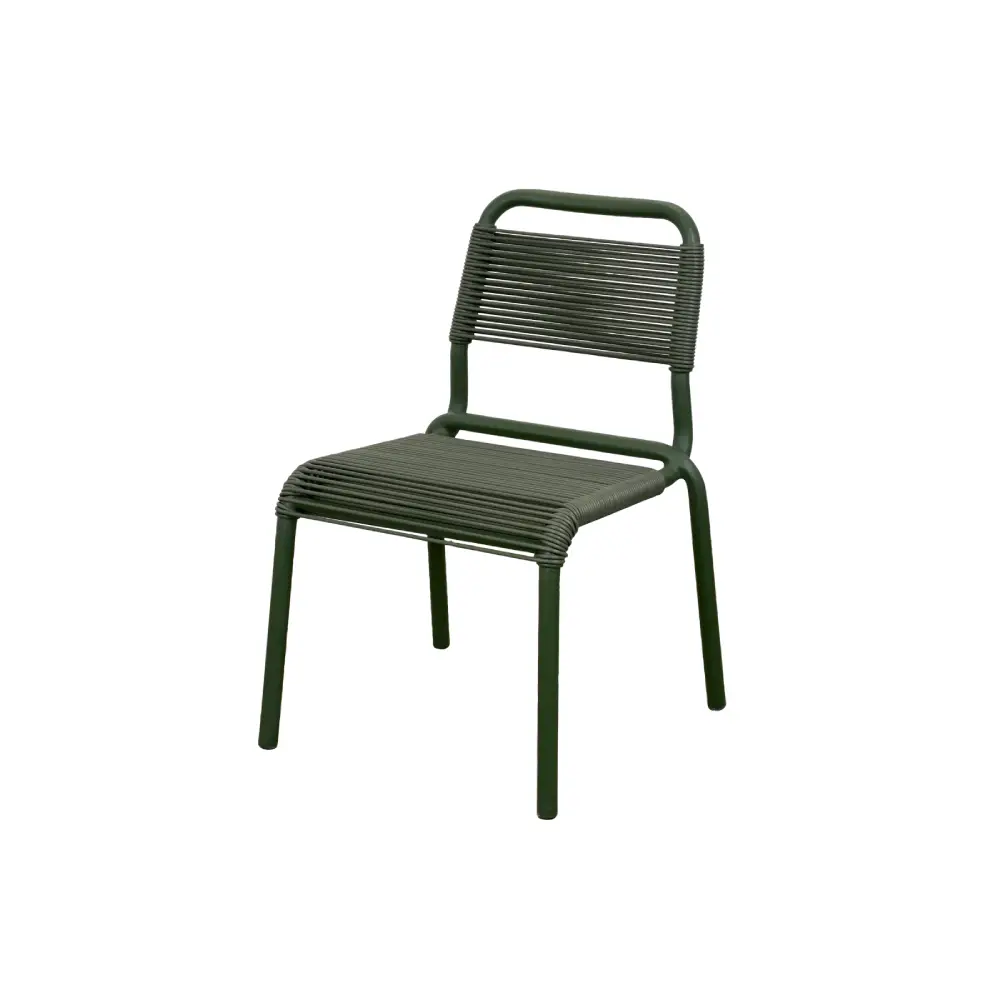 Cane-line, Al Dente stol, stabelbar m/dark green Weave Dark green