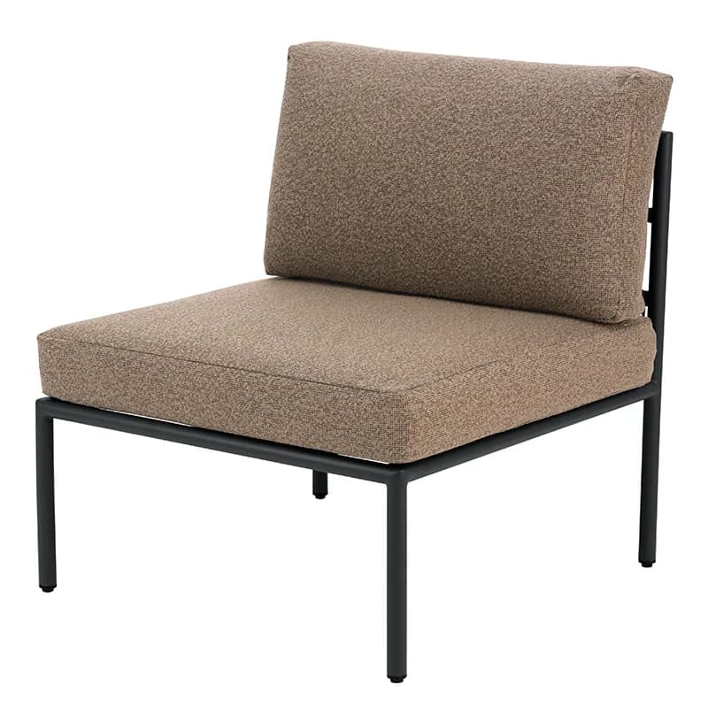 Brafab Reno modulsofa Sort-raw peanut, midterdel