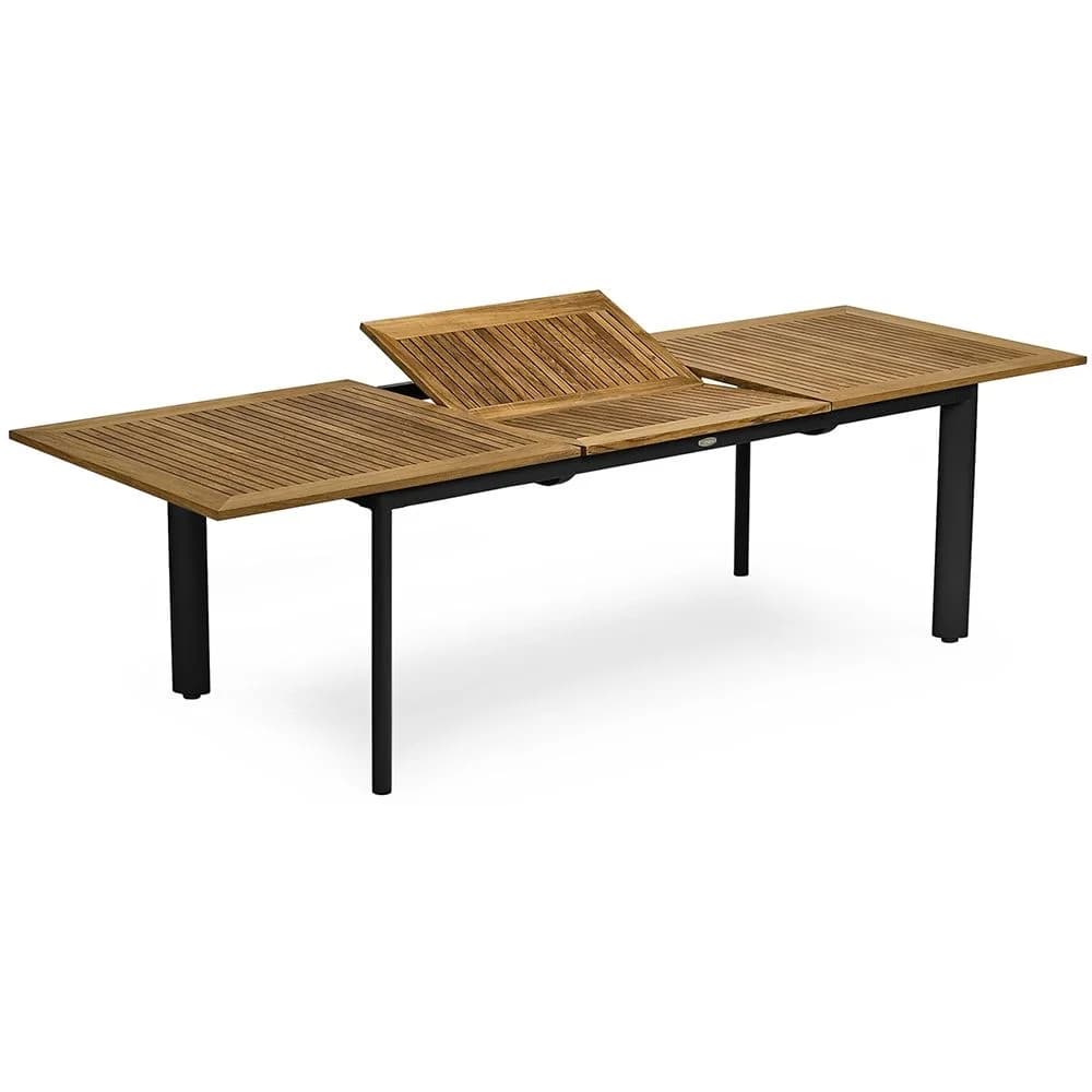 Hillerstorp, Nydala Spisebord 96X200-280 Cm Svart/Teak