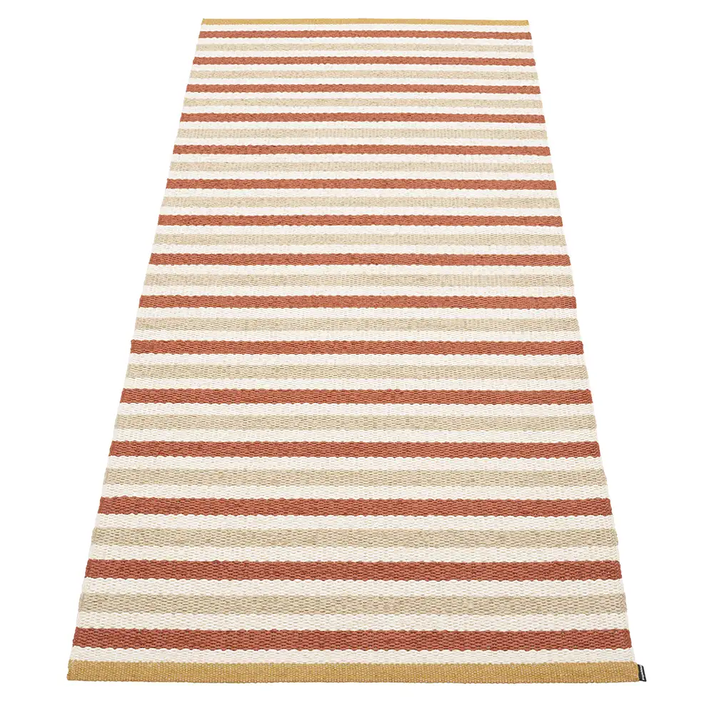 Pappelina, Teo matte 85x200 cm Brick/Beige/Vanilla
