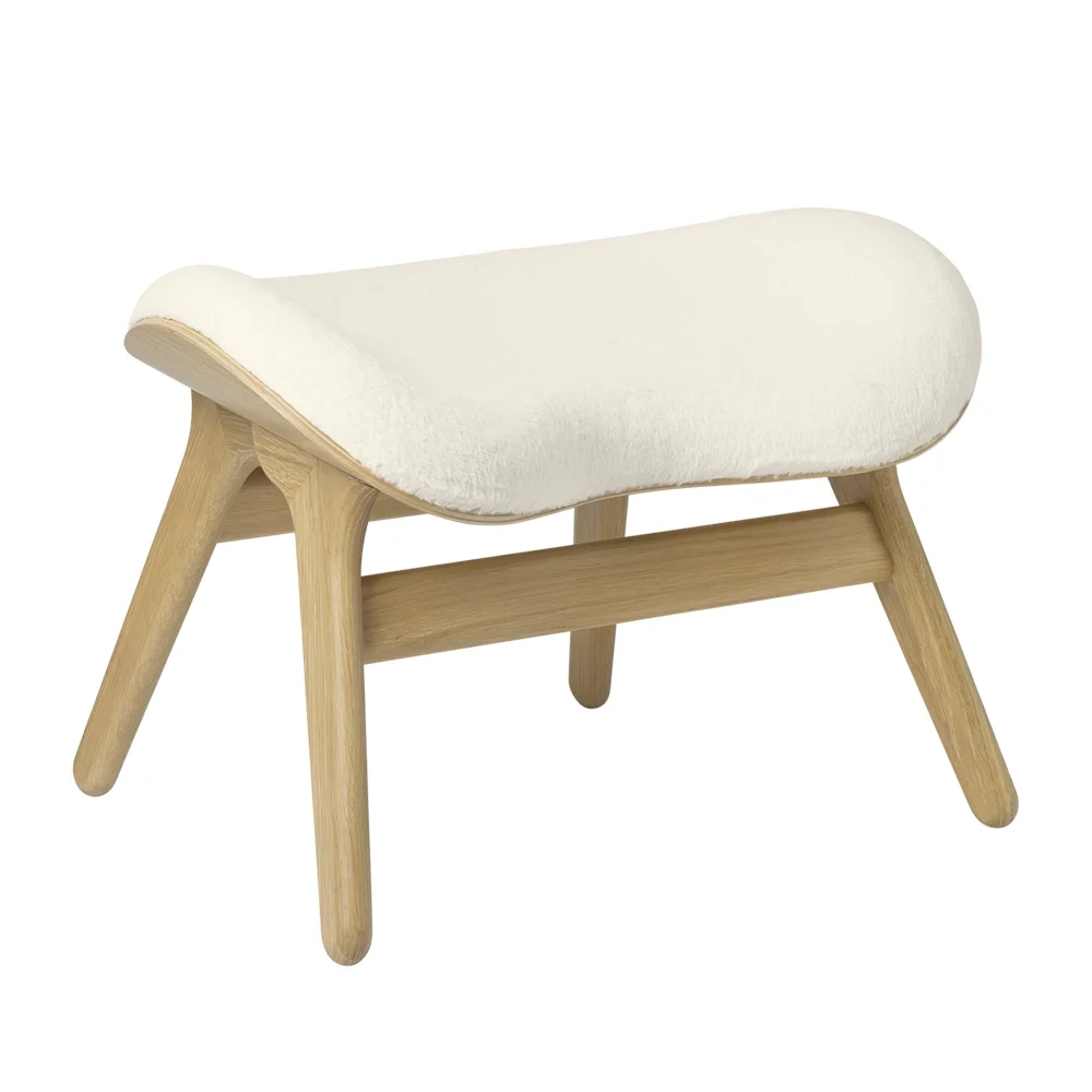 Umage, A Conversation Piece Ottoman Fotskammel Oak/Teddy White