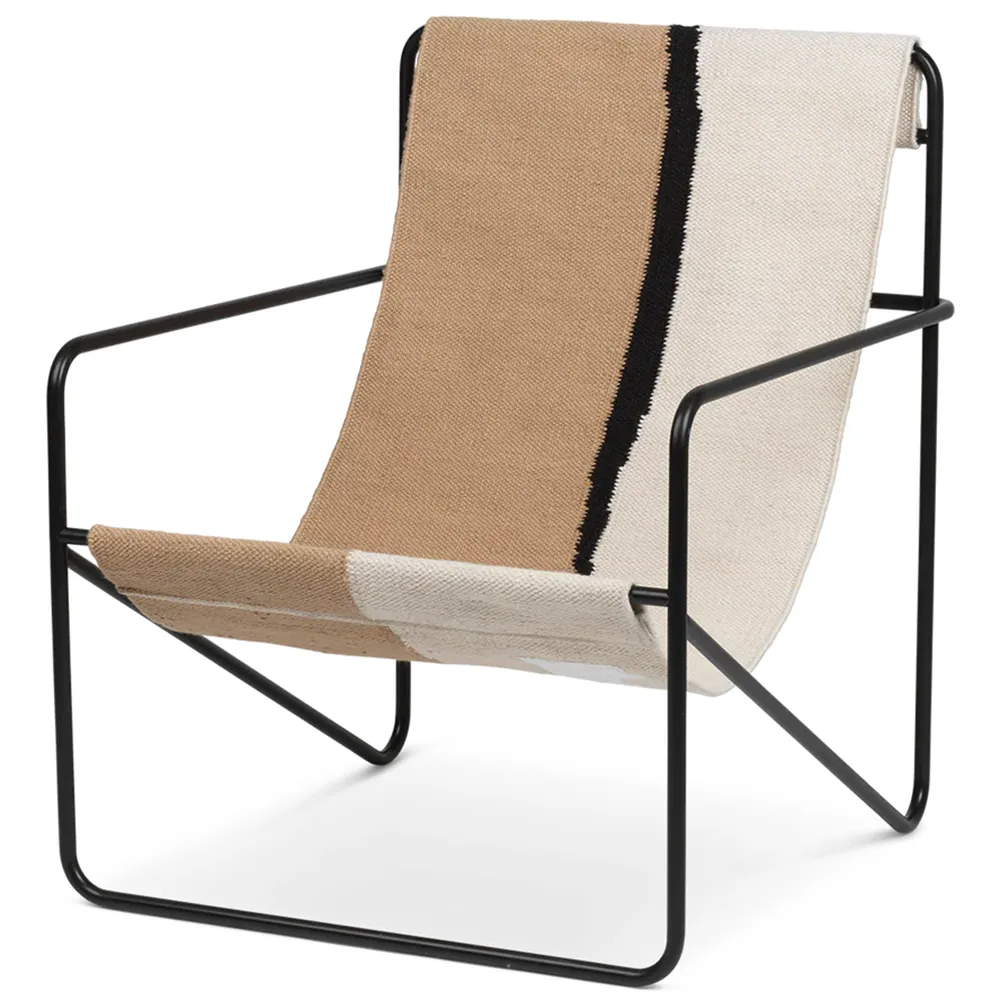 Ferm Living, Desert Lounge Lenestol Black/Soil