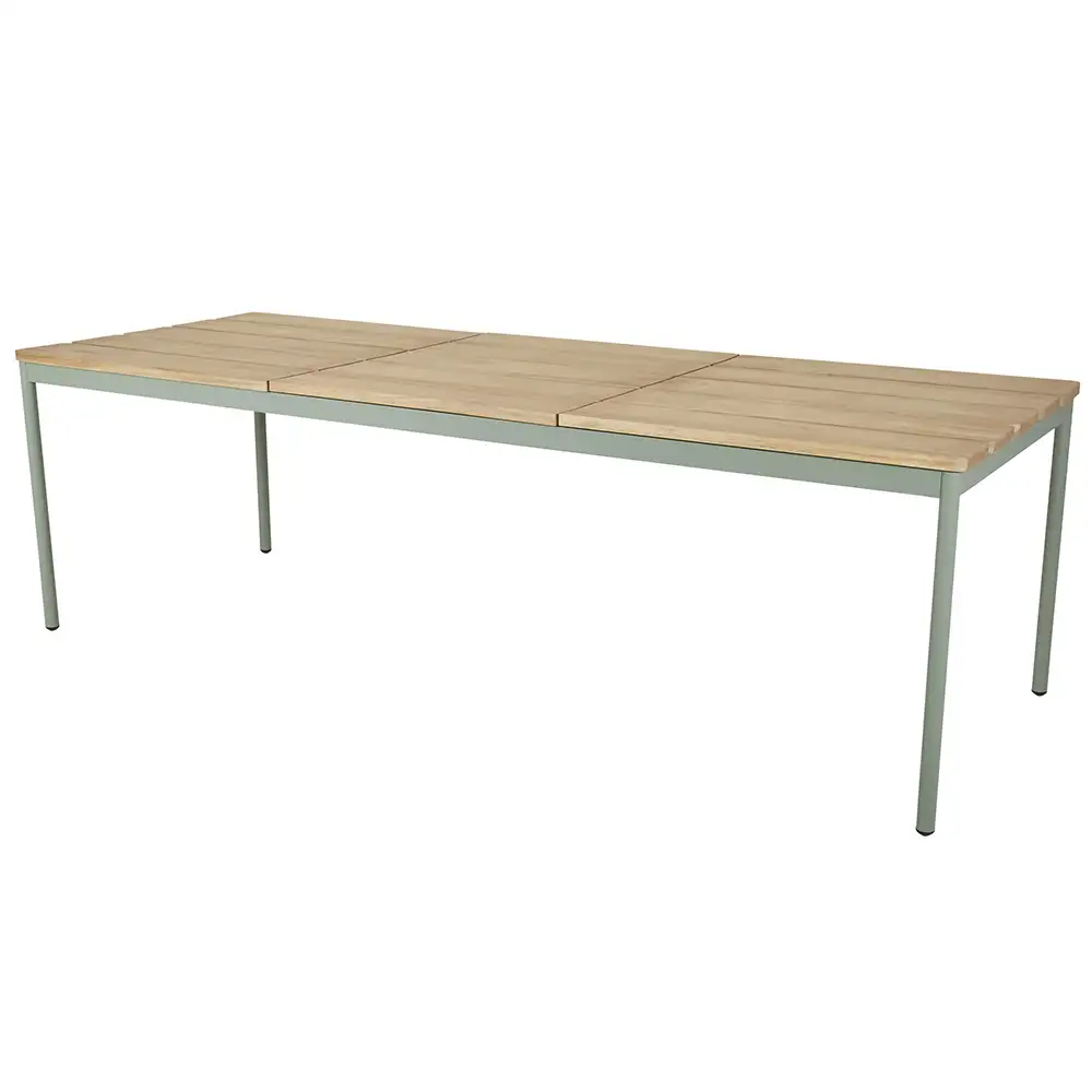 Brafab, Nox spisebord 90 x 240 cm grønn/teak Brafab