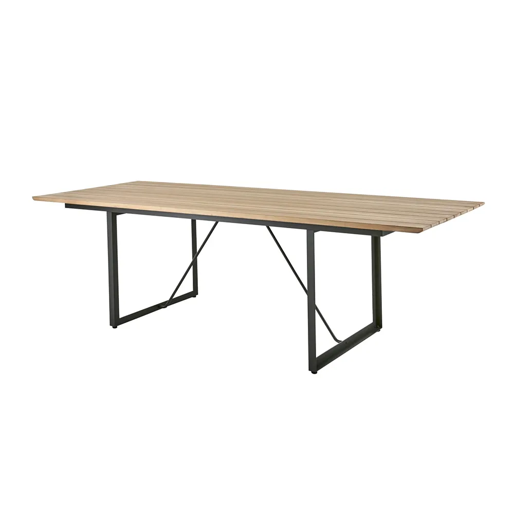 Brafab, SHAD Spisebord 90x240 cm Teak/Antrasitt