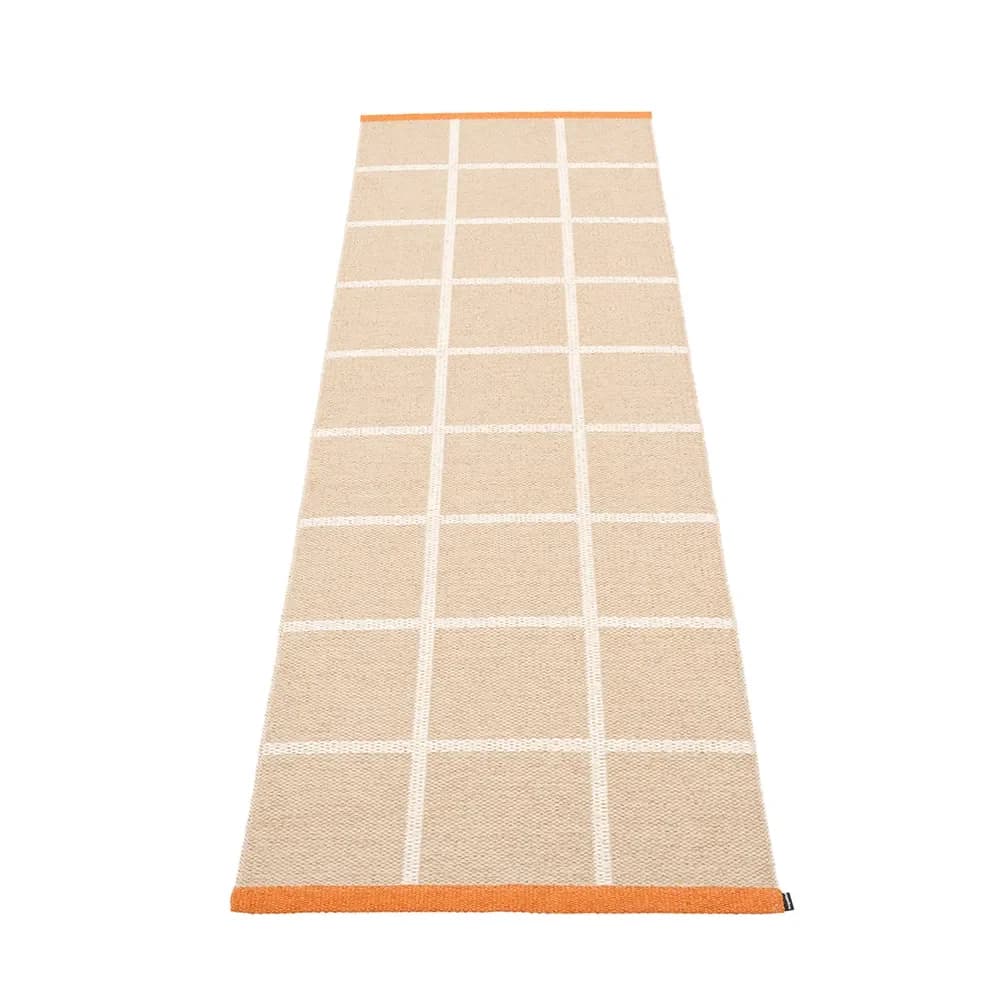 Pappelina, Vevd Teppe Criss Beige 70x225 cm