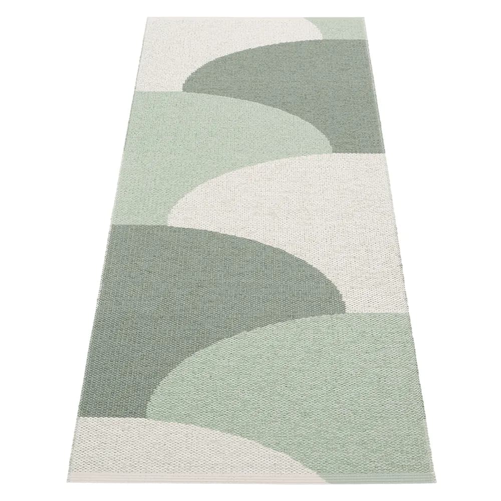 Pappelina, Hill teppe Army/Misty Mint/Fossil Grey 70 x 180cm