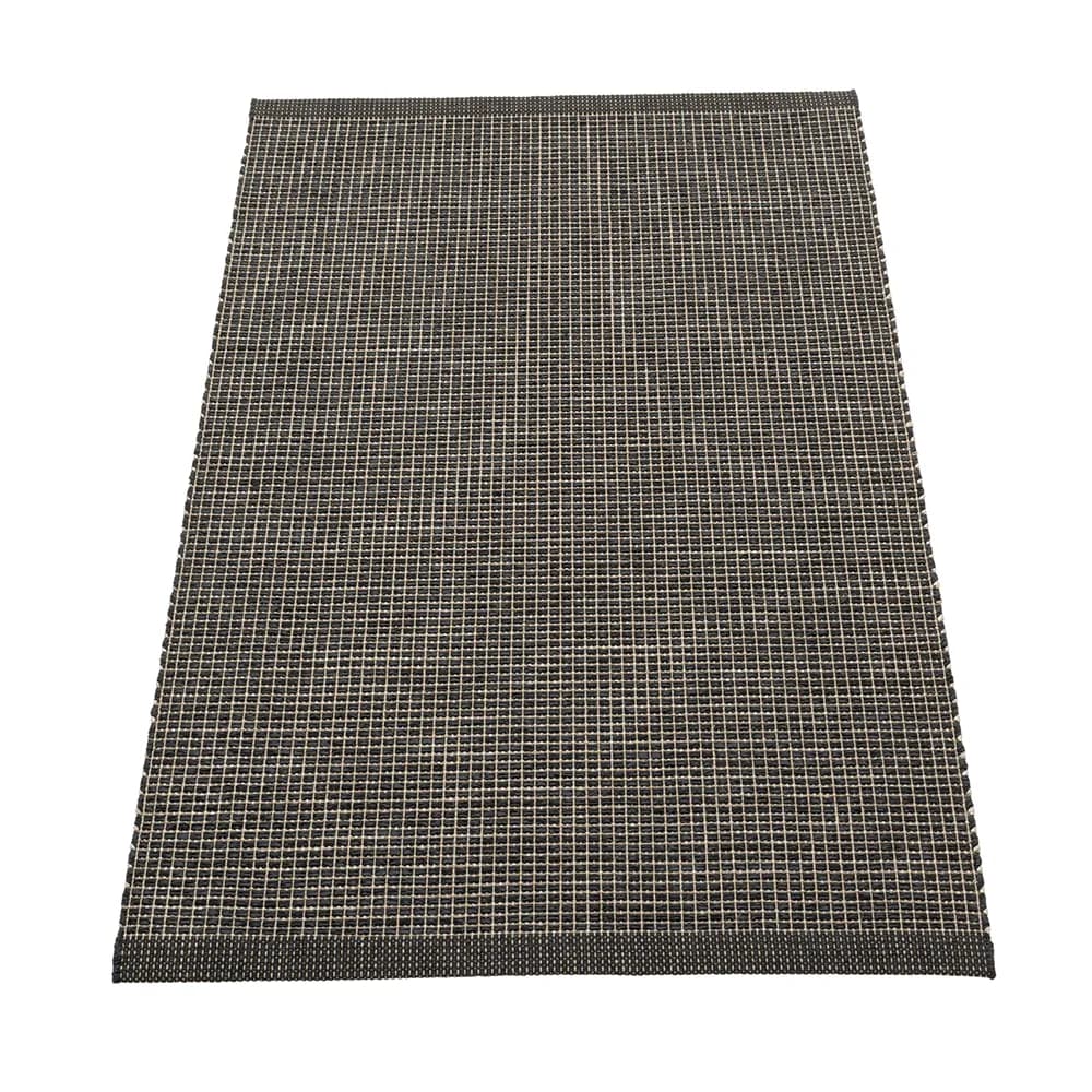 Pappelina, Emm teppe 70x120 cm Black/Linen Metallic