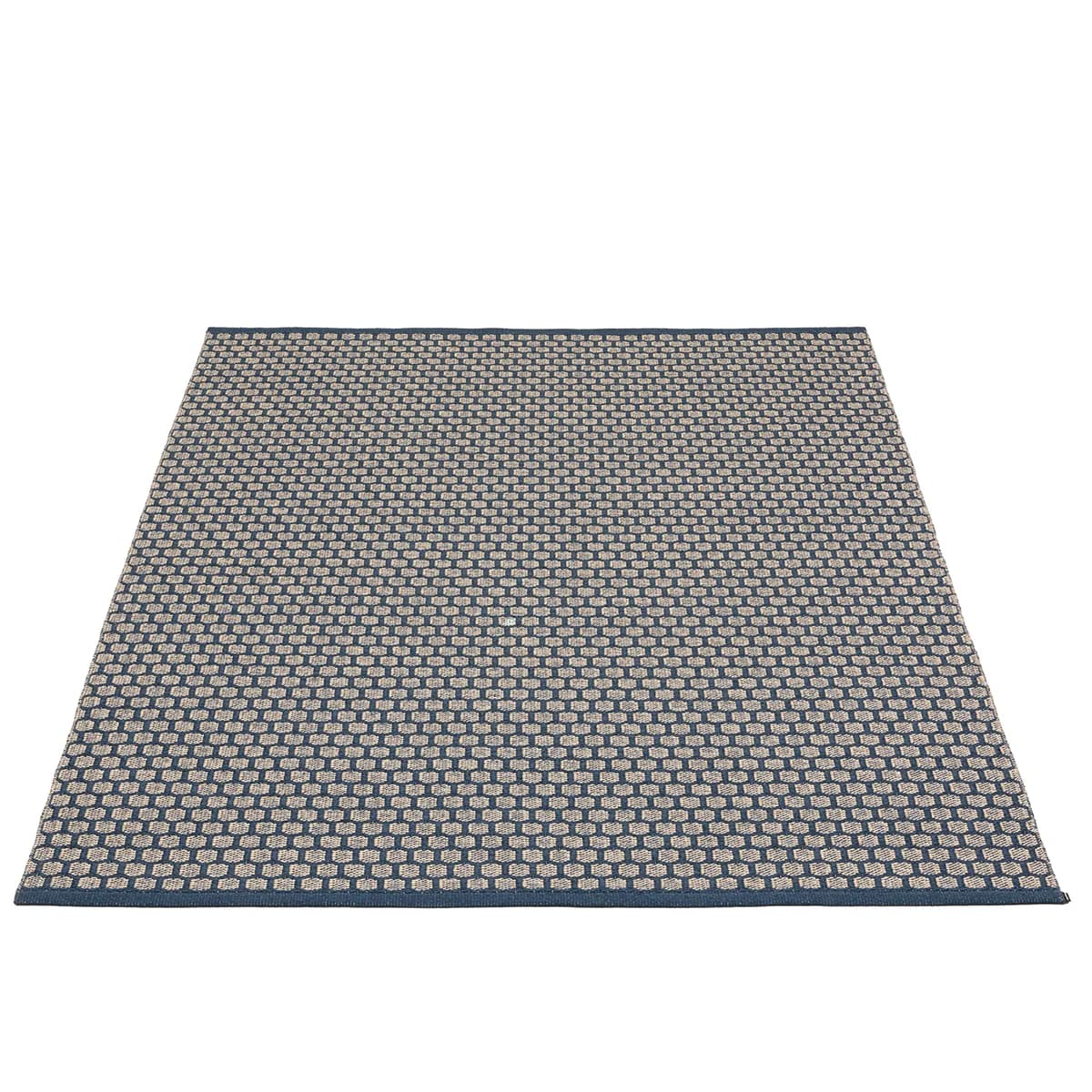 Pappelina, Vendbar Plastmatte MIMI Ocean Blue/Cream 180x260 cm