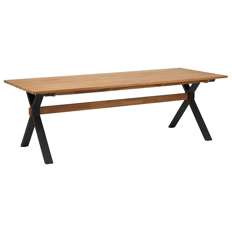 Brafab, Mark spisebord 95x230 cm svart / teak