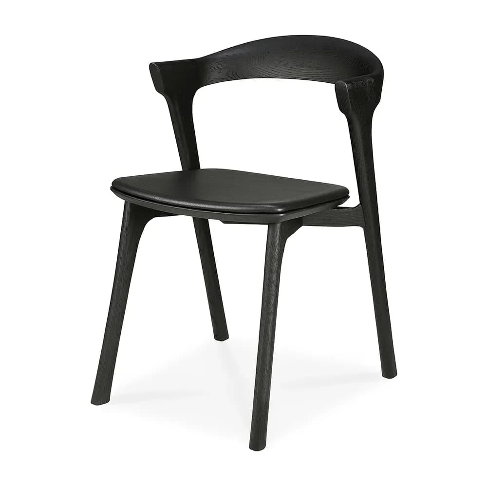 Ethnicraft, Bok Spisestol svart eik/black leather