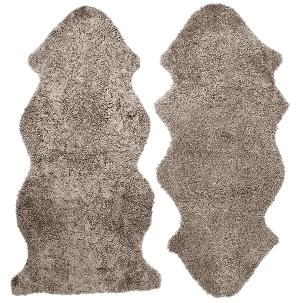 Skinnwille, Curly fåreskinn 1,5 Sahara/Lightbrown