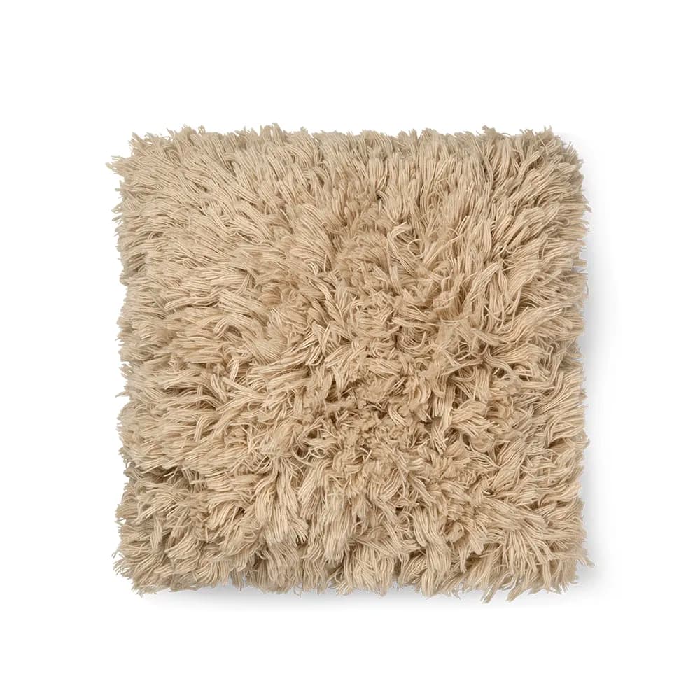 Ferm Living, Håndvevd Putetrekk Meadow High Pile Light Sand