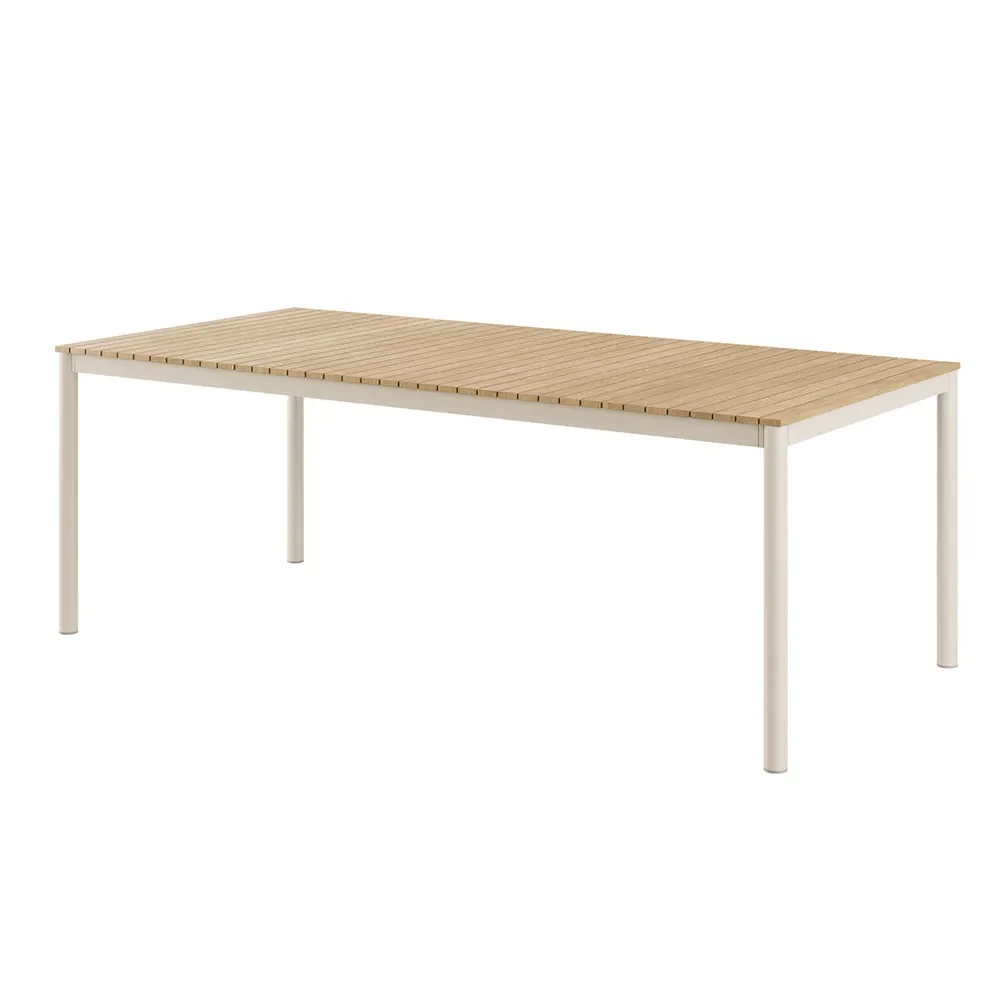 Cinas, Mood Classic spisebord 100x208 cm Sandgrå / teak