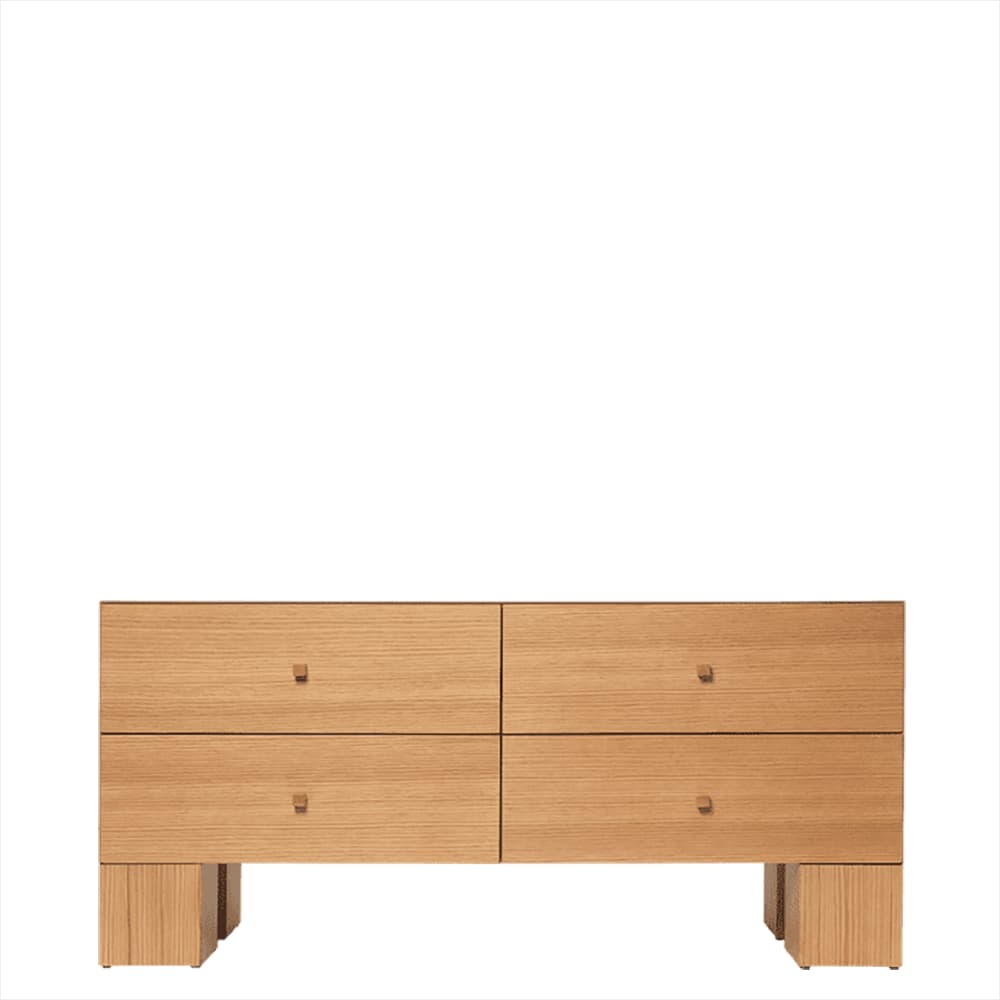 Ferm Living, Kuben kommode 2x2 - Natural Oak Finer