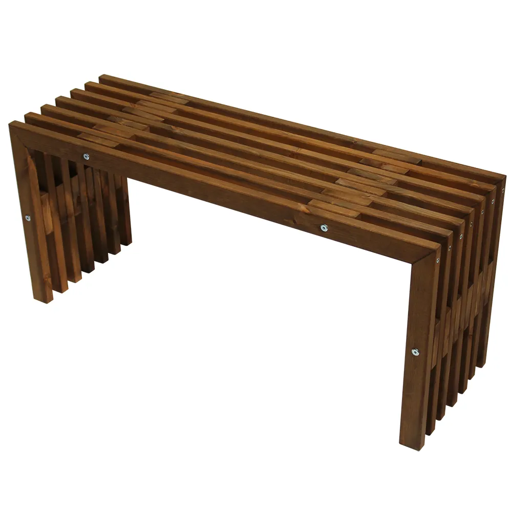 Hillerstorp, D-benk Benk 100 cm Furu brunoljet
