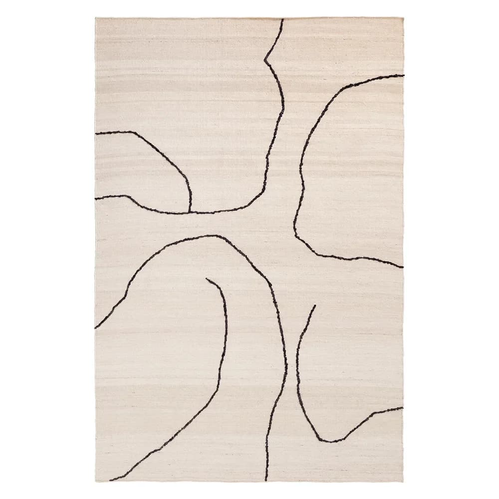 Ferm Living, Håndvevd Teppe i Jute Gesso Off-White 170x240 cm