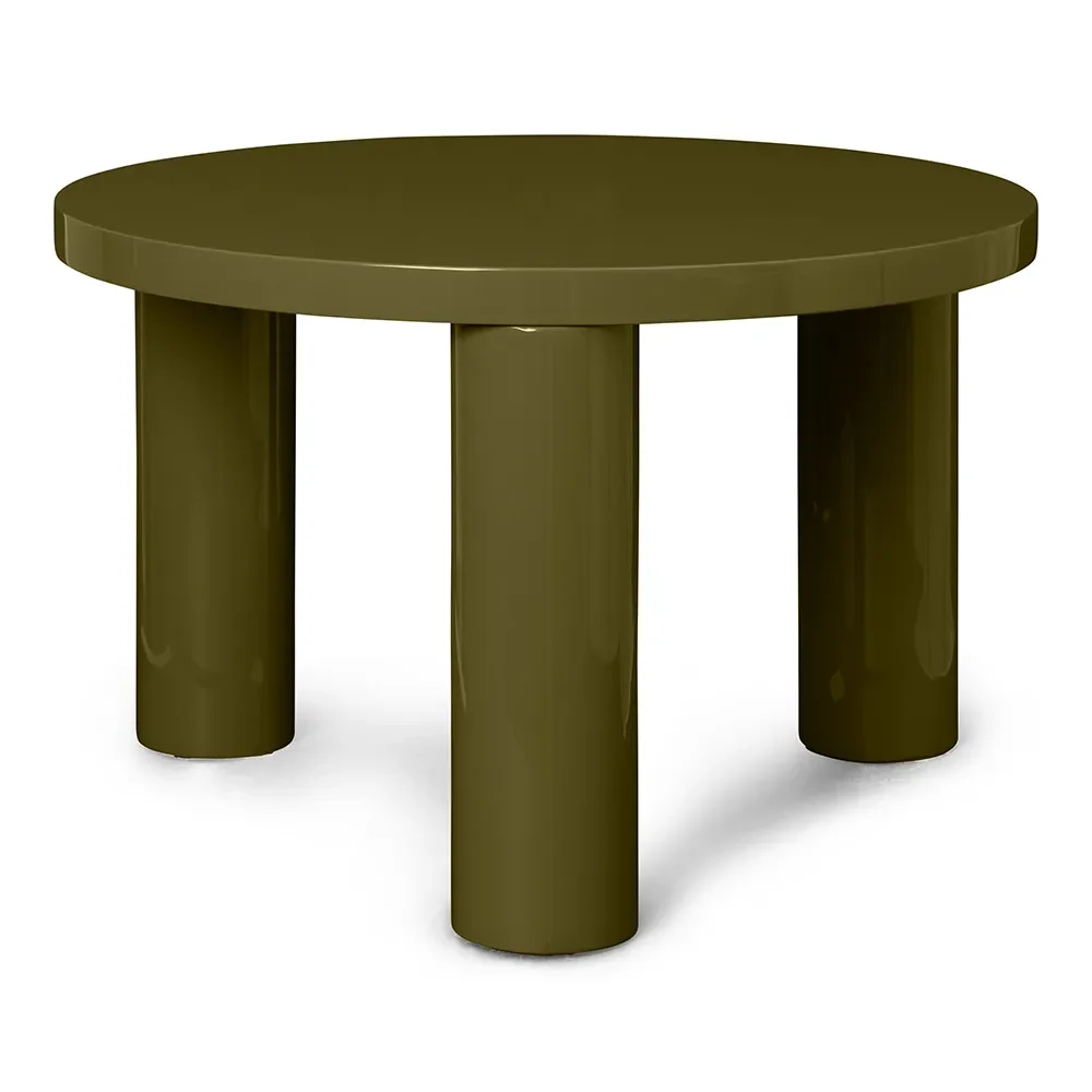 Ferm Living Post salongbord small Ø 65 cm Oliven