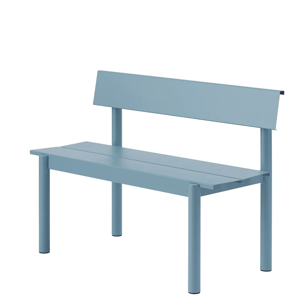 Muuto, Stålbenkk 110cm Linear Steel Pale Blue