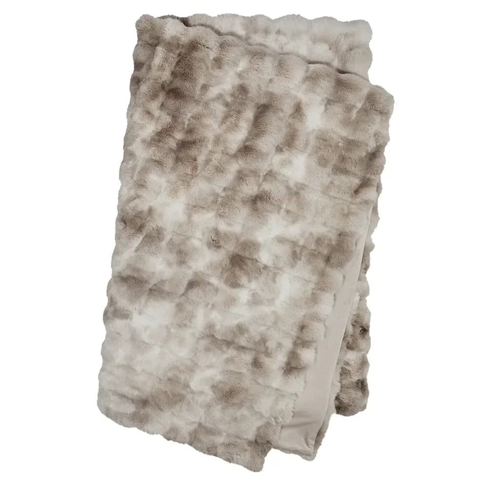 Skinnwille, Misty pledd 140x220 cm Sand