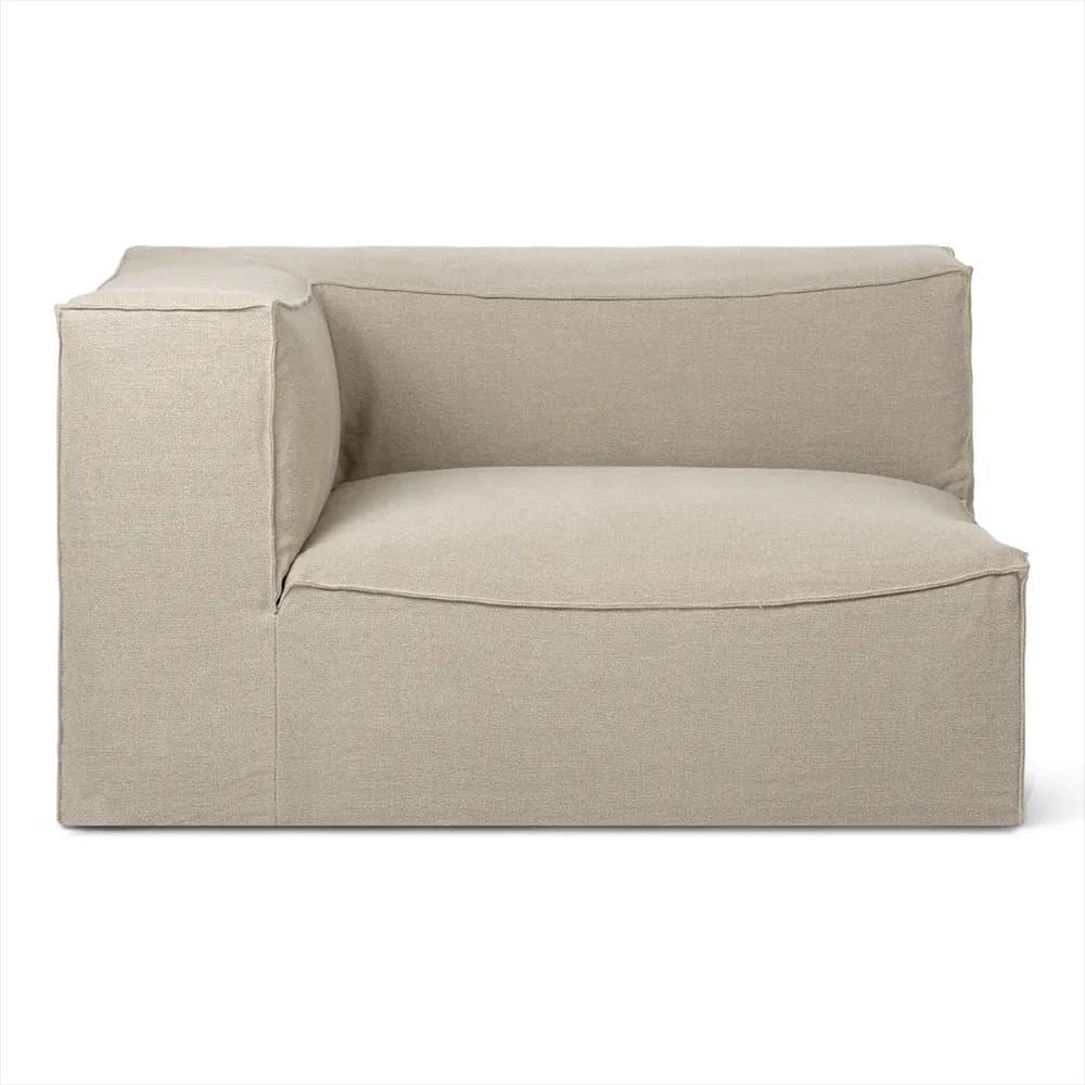 Ferm Living, Catena Sofa Armrest Left L400 - Rich Linen - Natural