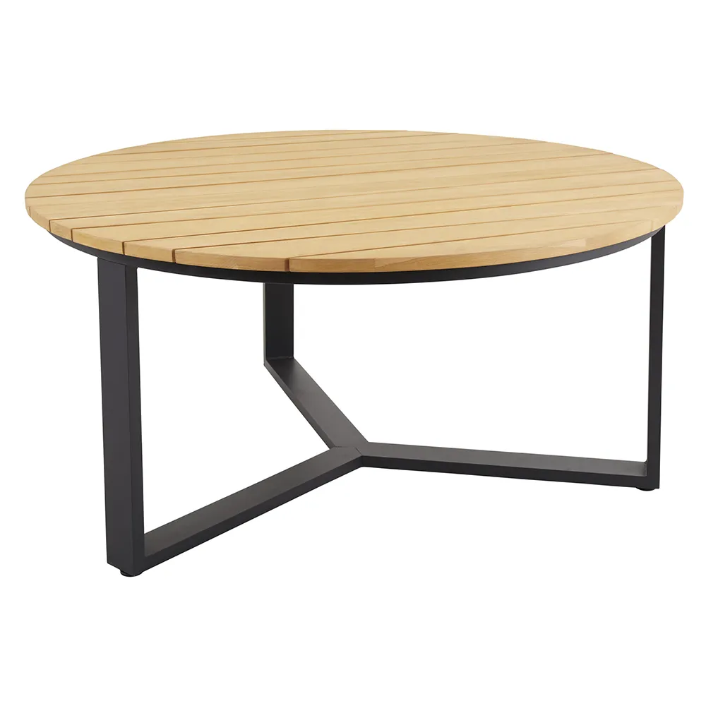 Brafab, Laurion Spisebord Ø150 cm Teak/svart